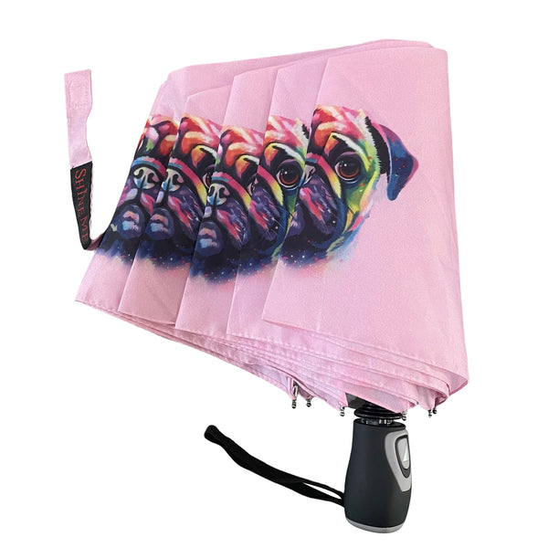 Pug Dog Print Umbrella