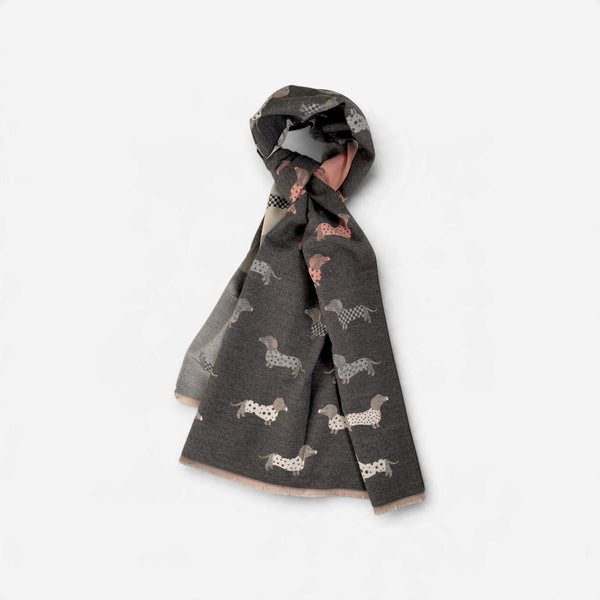 Sausage Dog Print Cosy Scarf