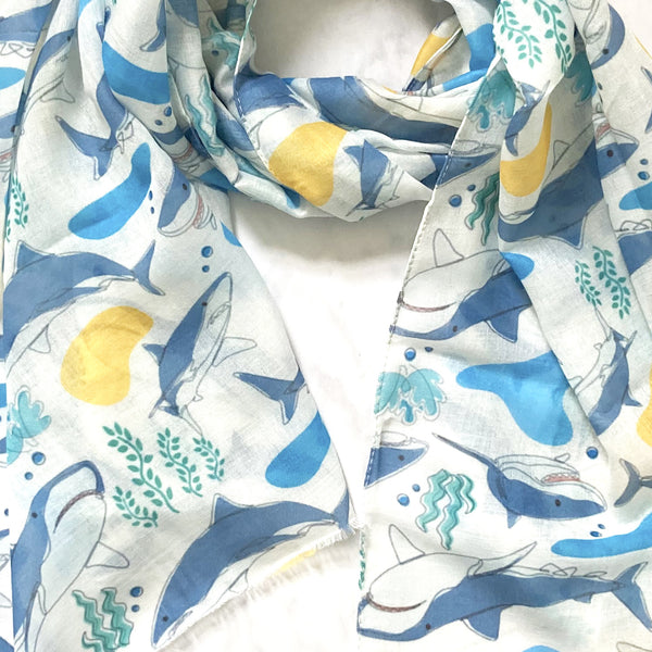 Shark Print Scarf