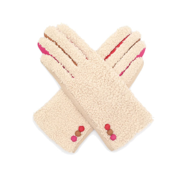 Teddy Fur Gloves - Touchscreen Compatible Gloves