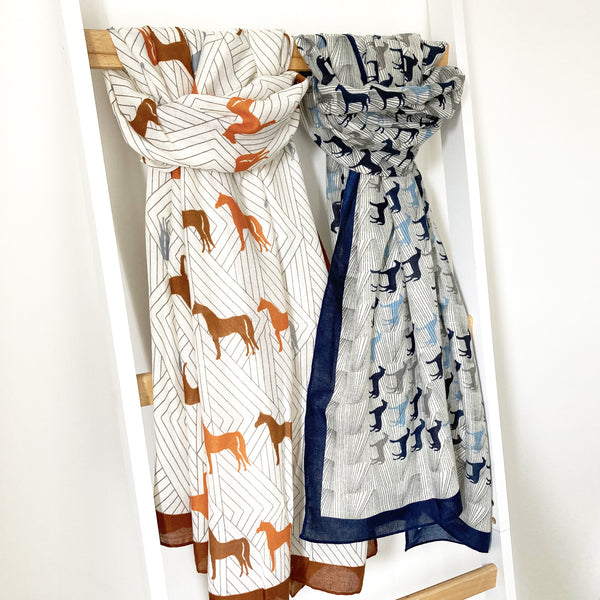 Wild Horse Print Scarf