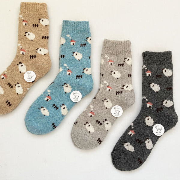 Wool Blend Polar Bear Socks