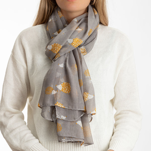 Hedgehog Print Scarf