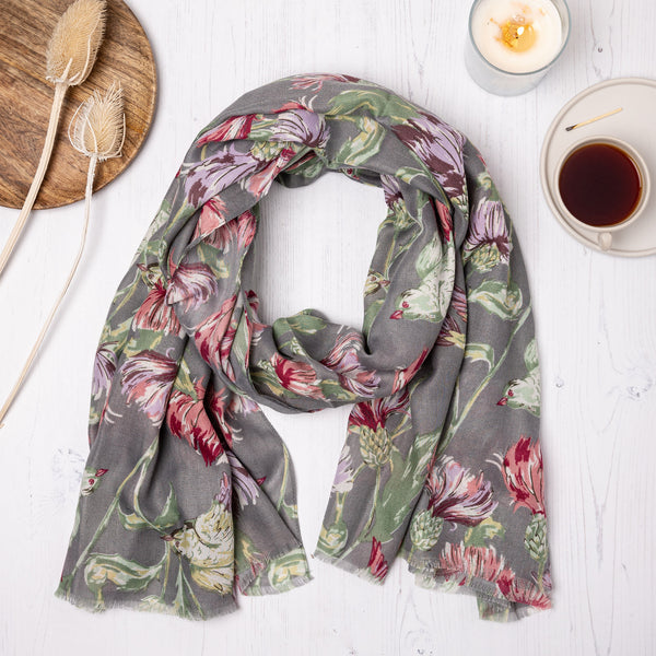 Thistle Floral Scarf