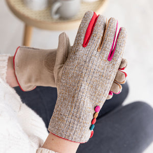 Ladies Suede Winter Gloves