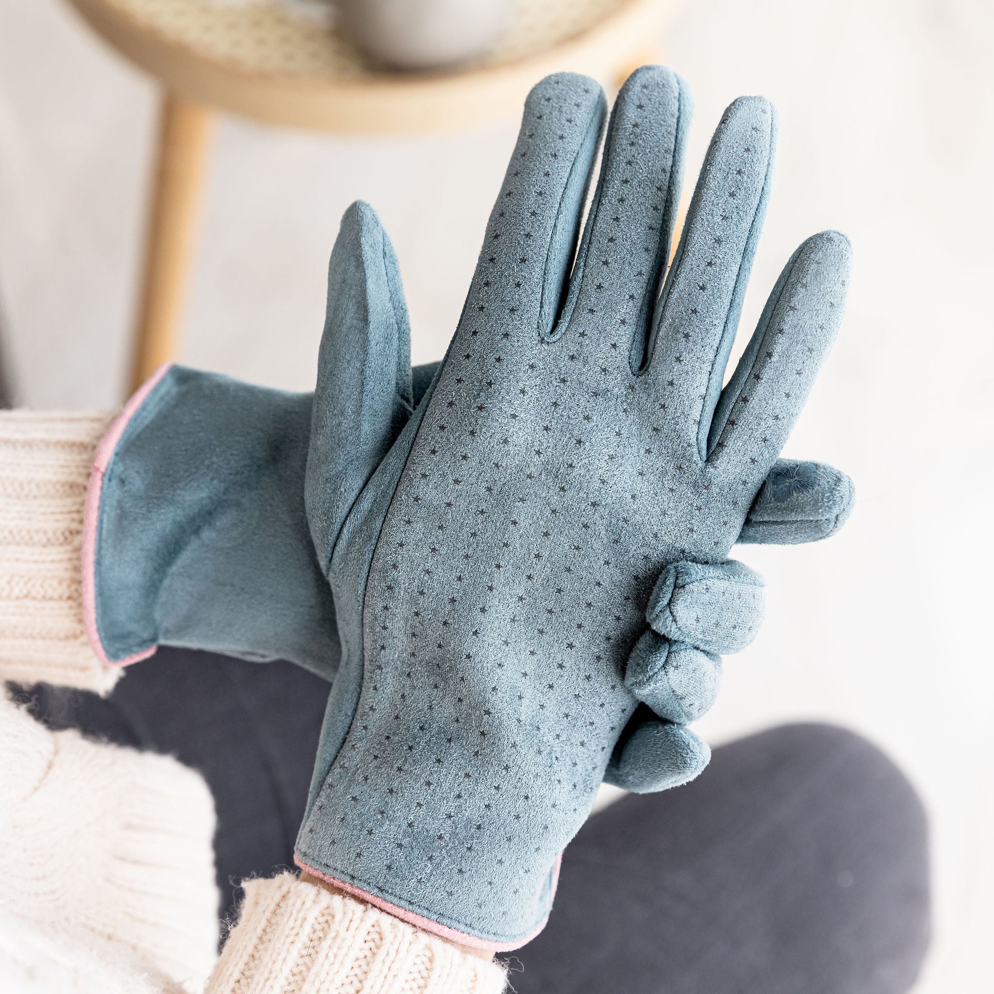 Pastel Suede Gloves