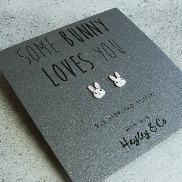 Sterling Silver Bunny Rabbit Earrings