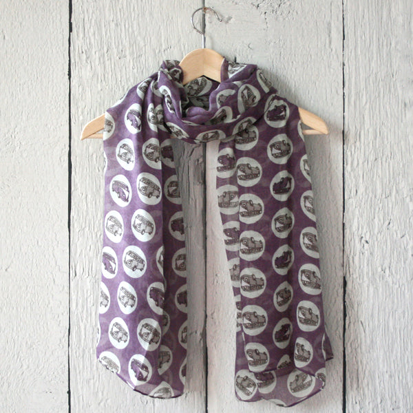 Vintage Campervan Print Scarf