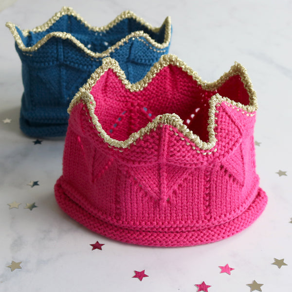 Knitted Crown Baby Hat