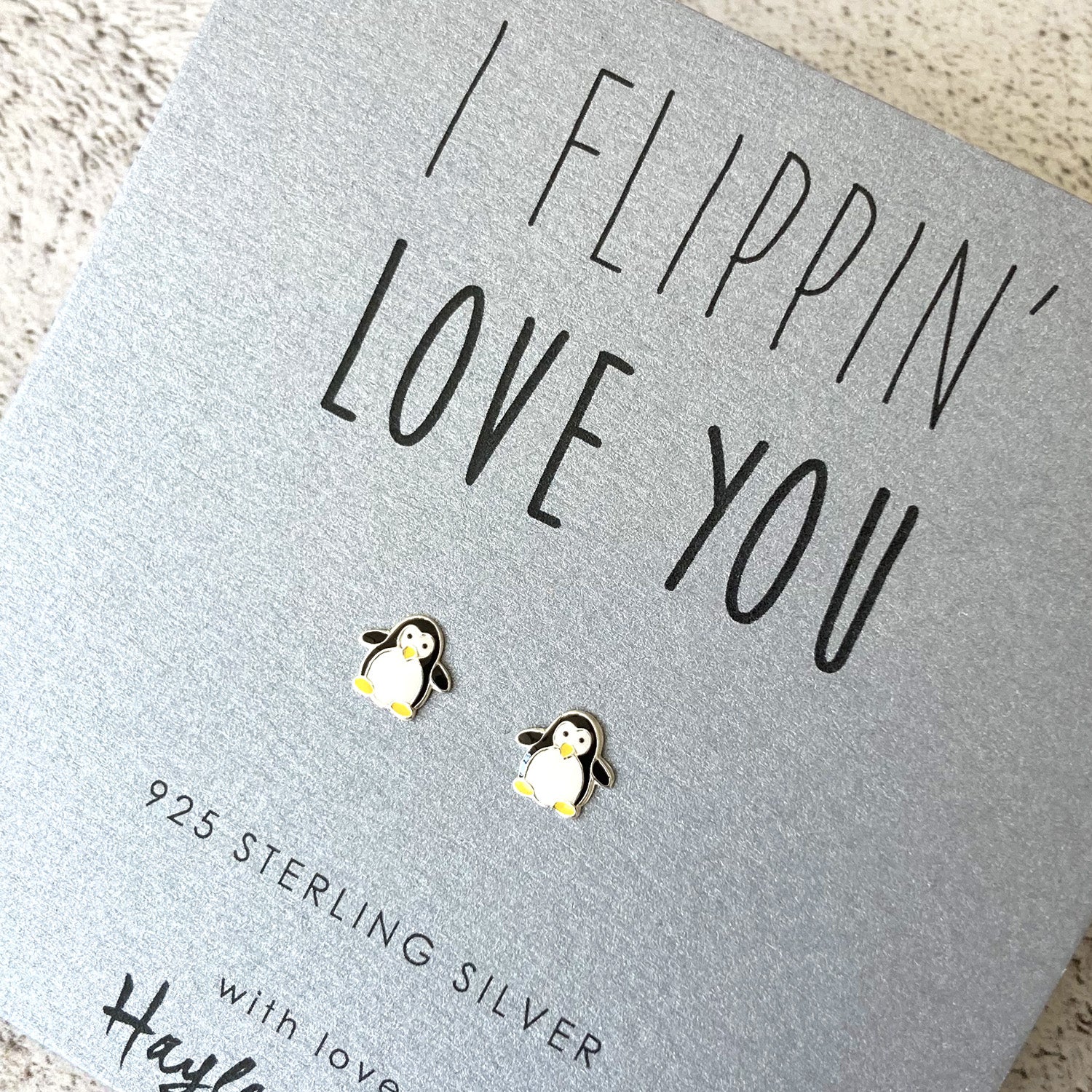 Penguin Sterling Silver Earrings