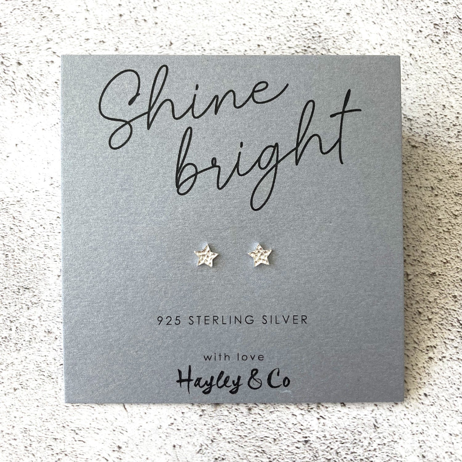 Shine Bright Star Sterling Silver Earrings
