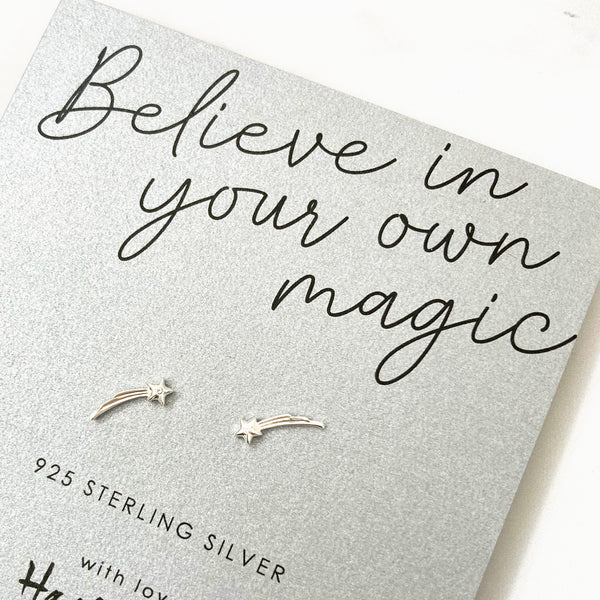 Shooting Star Sterling Silver Earrings