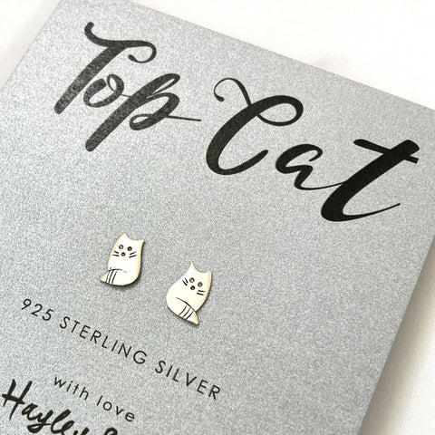 Little Kitty Sterling Silver Earrings