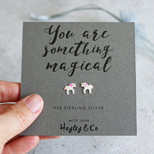 Magical Unicorn Sterling Silver Earrings