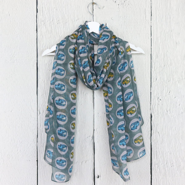 Vintage Campervan Print Scarf